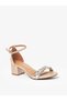Vizzano Ladies Mid Heel Sandals Golden/Golden-Silver-Golden-Silver | Made In Brazil - 3