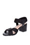 Ladies Mid Heel Sandals Black | Made In Brazil - 2