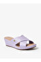 Ladies Wedge Sandals Lilac | Made In Brazil - 2