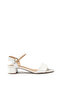 Ladies Low Heel Sandals White | Made In Brazil