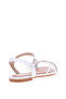 Junior Girls Sandals With Back Strap White | Made In Brazil - 3