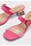 Ladies Mid Heel Sandals Pink | Made In Brazil - 4
