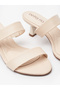 Ladies Low Heel Sandals Beige | Made In Brazil - 4