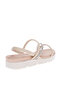 Ladies Low Heel/Wedge Comfort Sandals Cream | Made In Brazil - 3