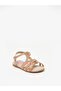 Girls Sandals With Back Strap Beige | Made In Brazil - 2