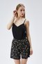 Moon Cover Women's Summer 3-Piece Pajama Set with Robe 100% Cotton – Black Printed - 5