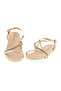 Ladies Flat Sandals Gold Pink | Made In Brazil - 4