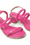 Ladies Sandals With Back Strap Magenta | Made In Brazil - 4