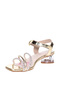 Pre Teen Girls Sandals With Back Strap Golden | Made In Brazil - 2