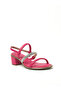 Ladies Mid Heel Sandals Pink | Made In Brazil