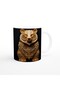 Printed Mug with Decorative Bear Figure - 3