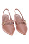 Ladies Mid Heel Sandals Nude | Made In Brazil - 4