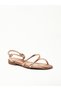 Ladies Sandals With Back Strap Gold Pink | Made In Brazil