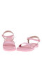 Pre Teen Girls Sandals With Back Strap Pink | Made In Brazil - 4
