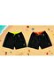 2 Pieces of Swim Shorts - 2 Pockets, Mesh Inside, Elastic Waist and Lacing Cord