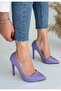 Hillar Lilac Skin Stiletto Shoes