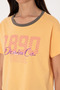 Women's Orange Crew Neck T-Shirt 50299732-Vr202 - 7