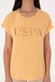Women's Orange Crew Neck T-Shirt 50300777-Vr202 - 6