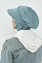 3-Piece Set of Hijab, Visor, and Hat, Hijab, St-1P, Dark Mint - 5