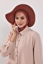 3-Piece Set of Hijab, Visor, and Hat, Hijab, St-1P, Cinnamon - 6