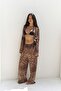 Donovarah Leopard Patterned Crop Pants Set - 4