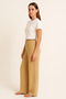 Women's Rubber Waist Wrap Palazzo Pants - 3