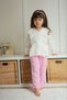 Girl's Guipure Detailed Muslin Fabric Shirt Pants Set - 3