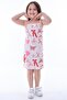 3 Pieces 3-Piece Printed Lycra Girl's Dress - 4