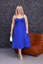 Plus Size Strap Cotton Lycra Dress - 5