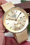 Men's Watch with Calendar Steel Case & Steel Cord Gold Zmfer182 - 4