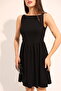 Black Button Detailed Dress