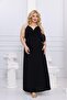 Plus Size Halter Dress with Twist Detail on the Front - 3