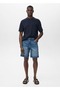 Regular fit jean bermuda şort - 2