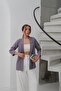 Women's Atlas Fabric Unlined Blazer Jacket, Premium Quality - 3