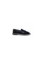 İzlife 603 Women's Black Mesh Shiny Loafer Shoes