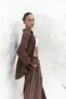 Orchidea Oversize Brown Linen Shirt Suit - 6
