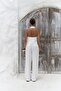 Dena Backless White Linen Vest Trousers Set - 5