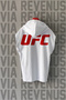 Ufc Front and Back Printed Zero Sleeve Hooded 100% Cotton Sports Tshirt