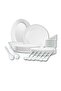 32 Pcs Opal ware Dinner set Dinner, Soup & Dessert plate Bowls soup spoon Serving plate