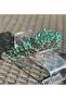 Elara Emerald Green Crystal Stone Luxury Design Engagement Bridal Tiara Metal Crown High-Topped - 4