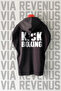 Kick Boxing Front and Back Printed Zero Sleeve Hooded 100% Cotton Sports Tshirt