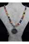 Colorful Beaded Long Necklace – Handmade Jewelry with Flower Figure - 2