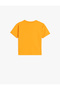 Baby Boy's Orange Basic T-Shirt - 2