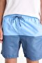 Regular Fit Color Block Mesh Lined Above Knee Sea Shorts Z8108Az23Hs - 6