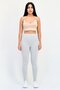 Women Full Length Heather Leggings, Light Grey - 4