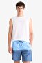 Regular Fit Color Block Mesh Lined Above Knee Sea Shorts Z8108Az25Hs - 4