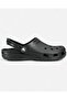 Unisex Brand Logo Comfortable Daily Use Black Slippers 10001-001