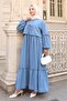 Bow Detailed Dress Set Blue 2271 - 4