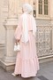 Bow Detailed Dress Suit Powder 2271 - 5