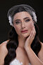 Retro Lattice Tulle Bridal Veil Crown - White Elegance - 3